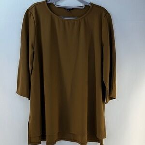 Eileen Fisher Half Sleeve Minimalist Tunic Top